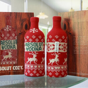 Absolut Vodka Knit Cozy by Cynthia Rowley, Limited Edition, Vintage